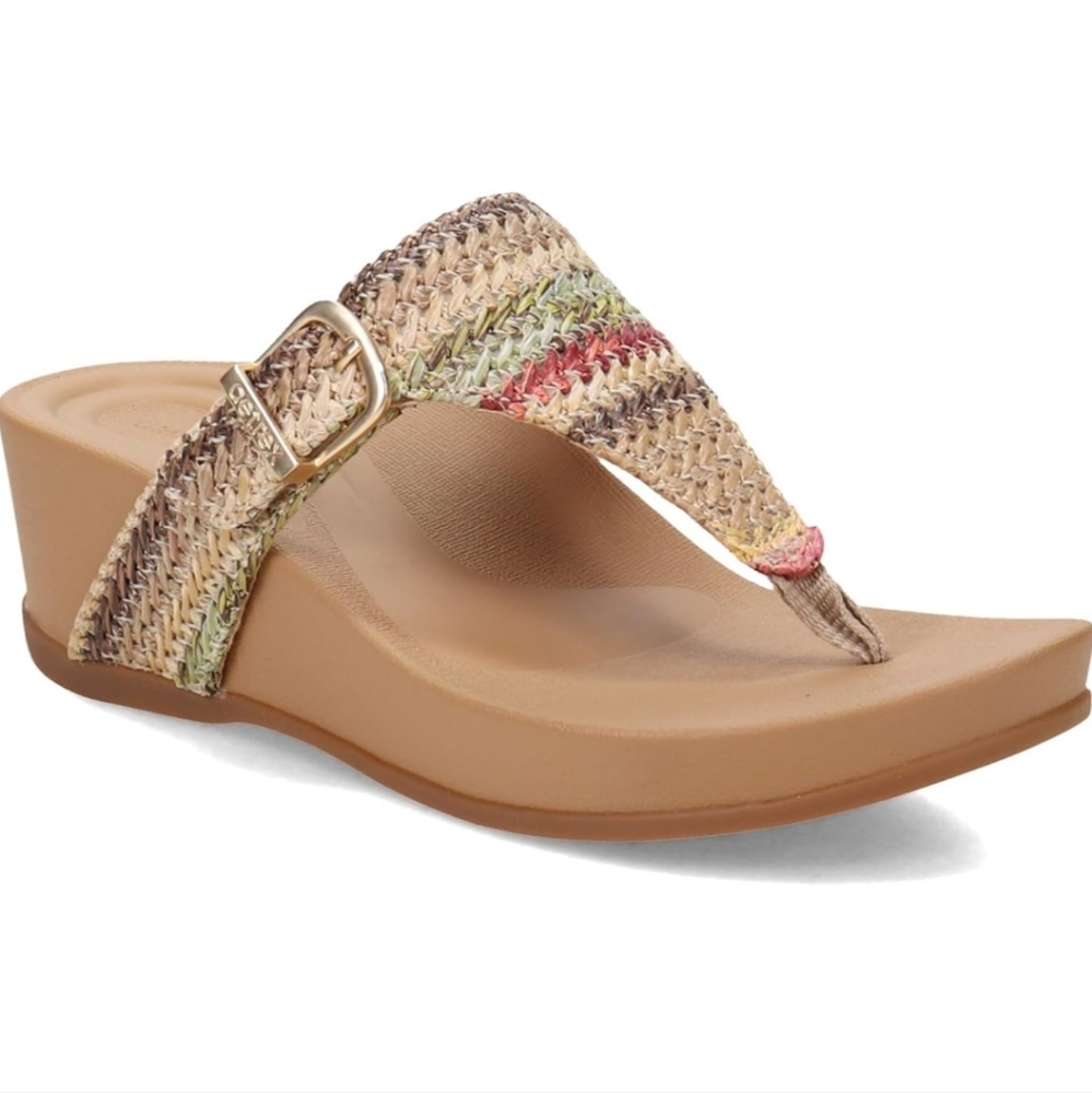 🌻 AETREX KATE THONG WEDGE SANDALS.